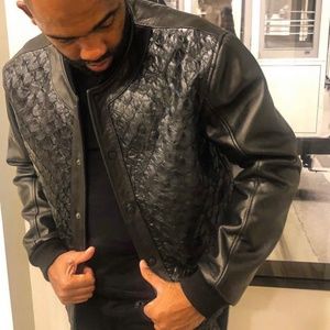 Arapaima fish scale frontal bomber.